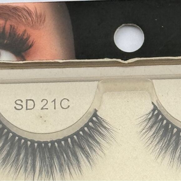 Laflare Women's 3D Faux Mink Beauty Makeup Strip Lashes Extensions LFSD 21C - Picture 3 of 7